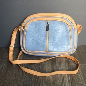Valentina Leather Crossbody Bag - Periwinkle